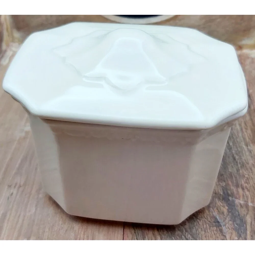 Vintage Syracuse China Econo-Rim Tan Restaurant Ware Sugar Bowls & Lid 1960